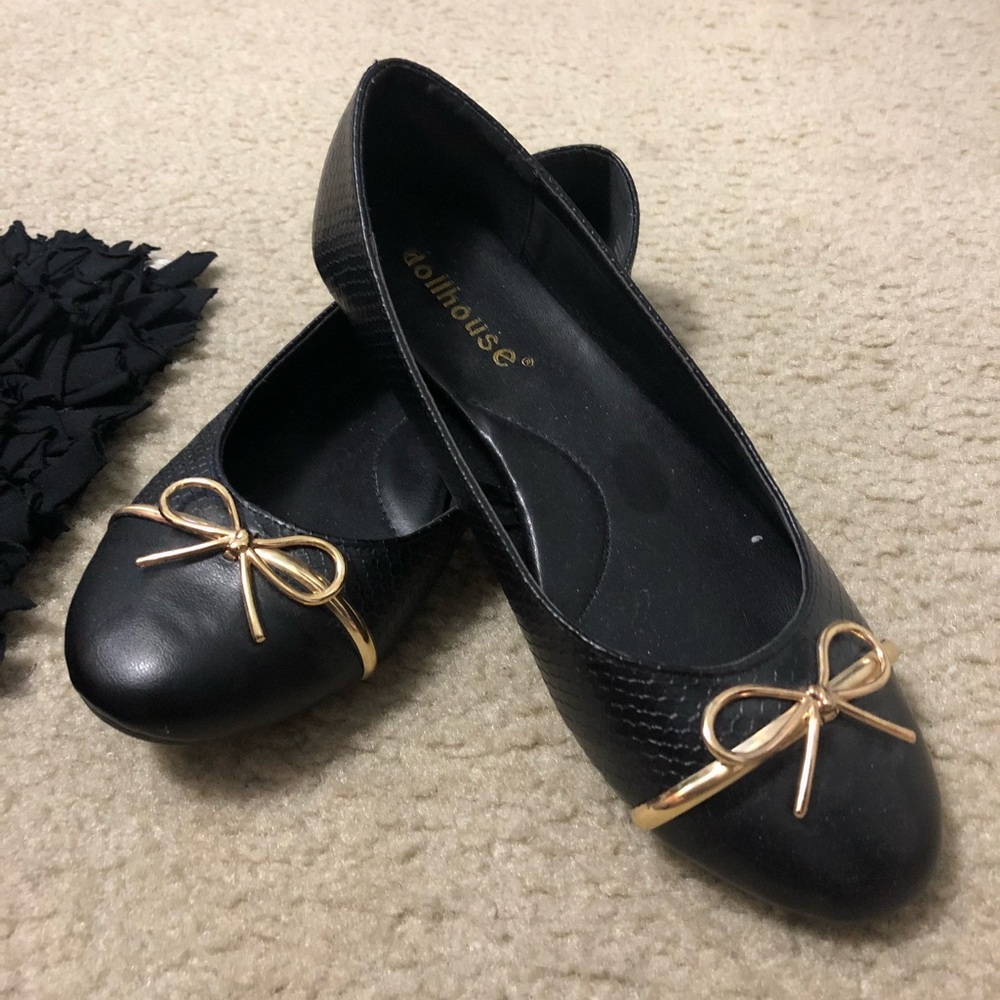 Dollhouse Black Flats